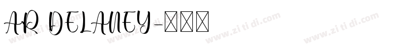 AR DELANEY字体转换